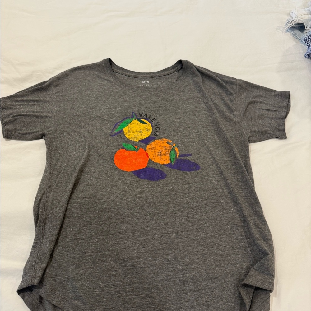 Maeve Kids Gray Citrus Graphic Tee